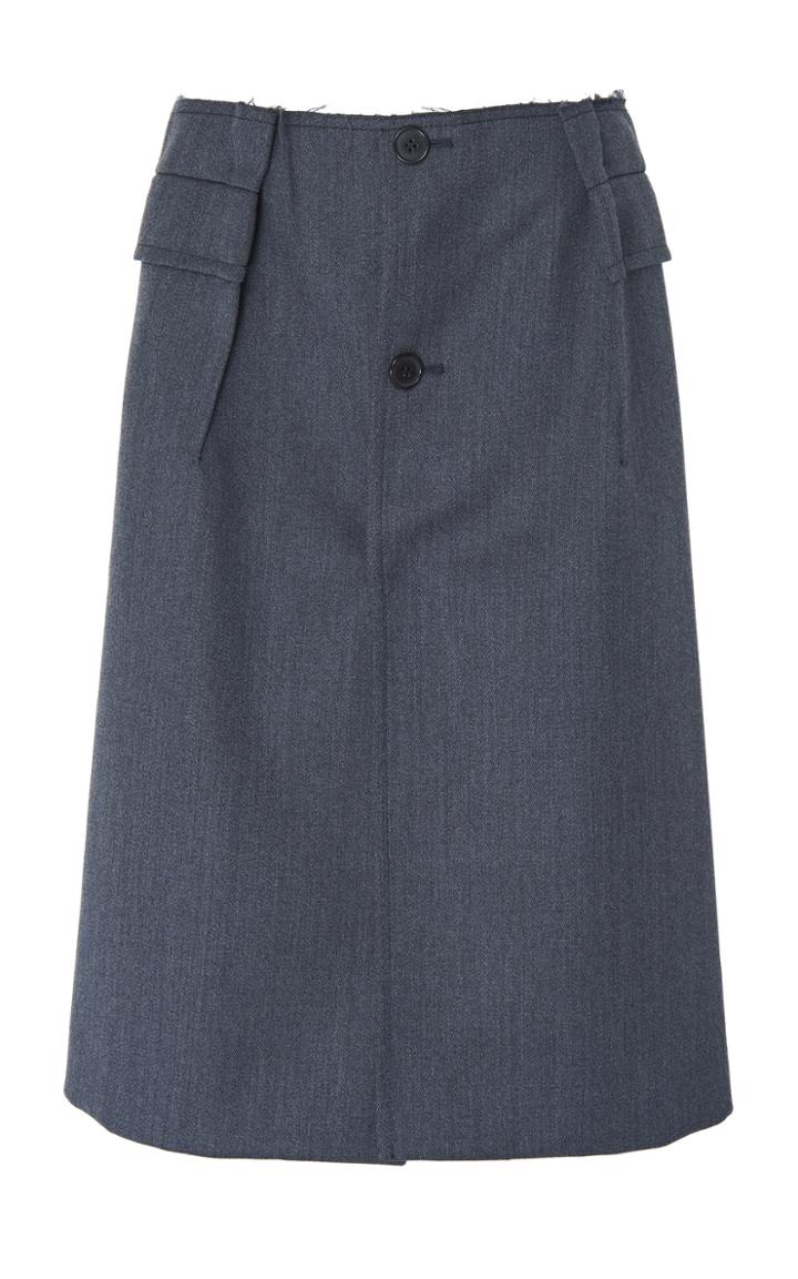 Maison Margiela High-rise Wool Skirt