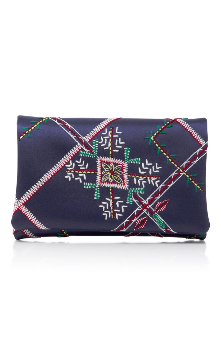Oscar De La Renta Jacquard Clutch