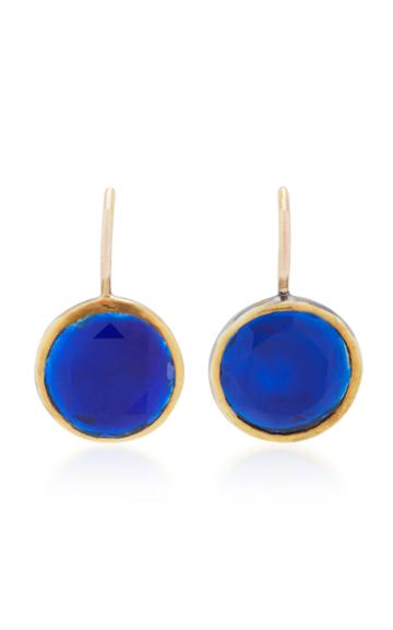 She Bee 14k Gold Topaz Earrings