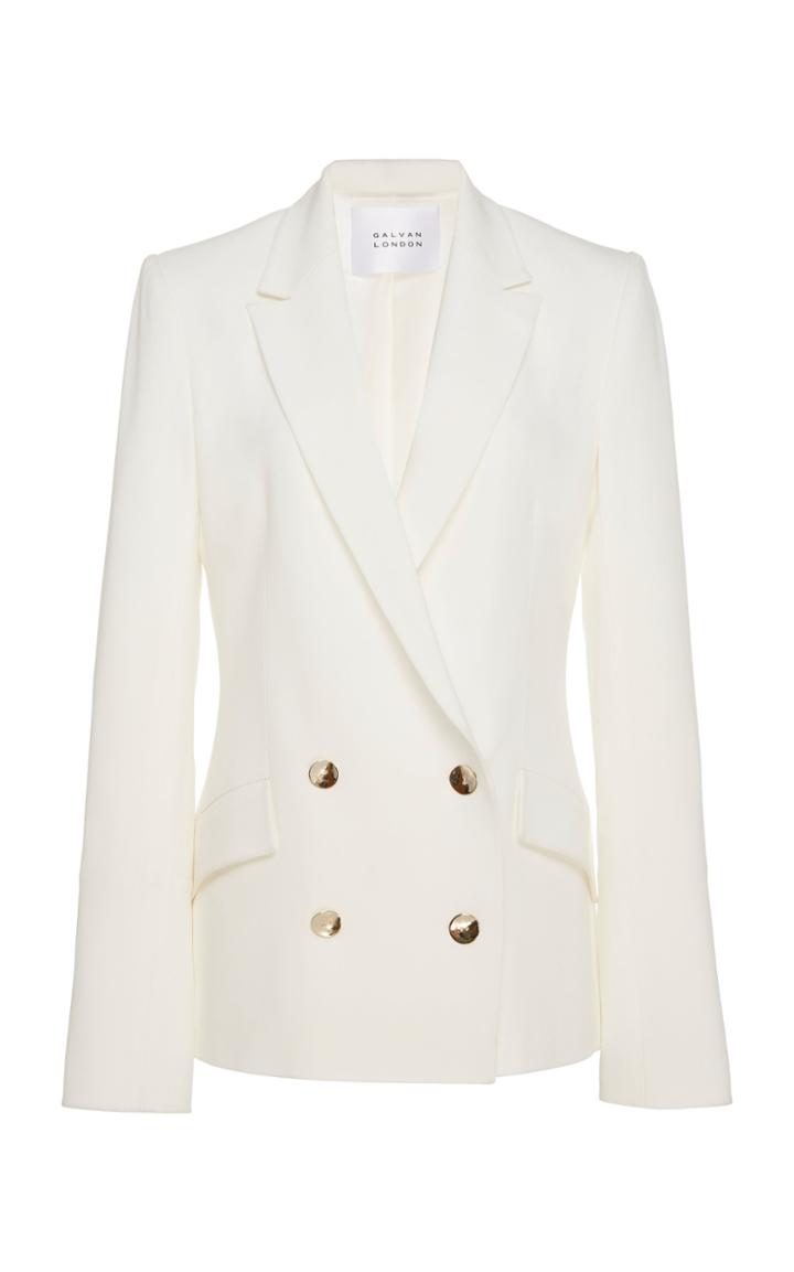 Galvan Jones Double-breasted Satin Blazer
