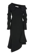 Monse Off-the-shoulder Stretch Wool-blend Dress