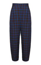 Dalood Plaid Wide Leg Trouser