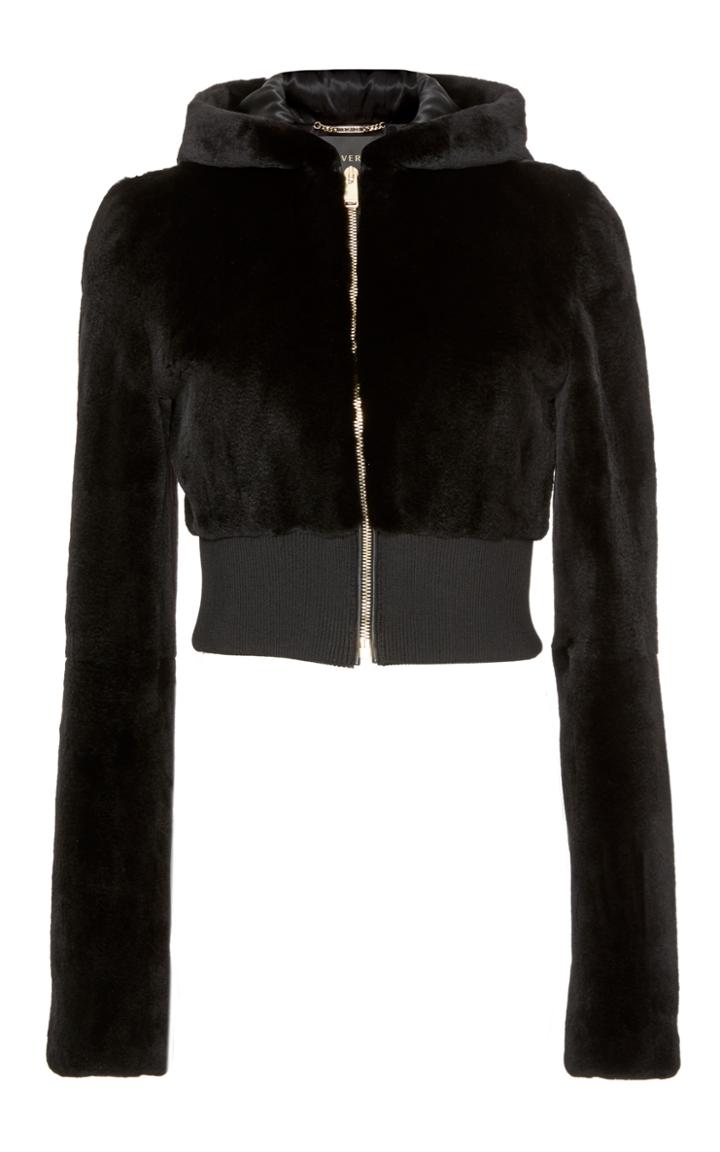 Versace Mink Fur Hooded Top
