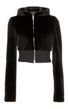 Versace Mink Fur Hooded Top