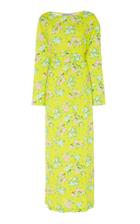 Bernadette Antwerp Monica Belted Floral-print Stretch-jersey Midi Dress