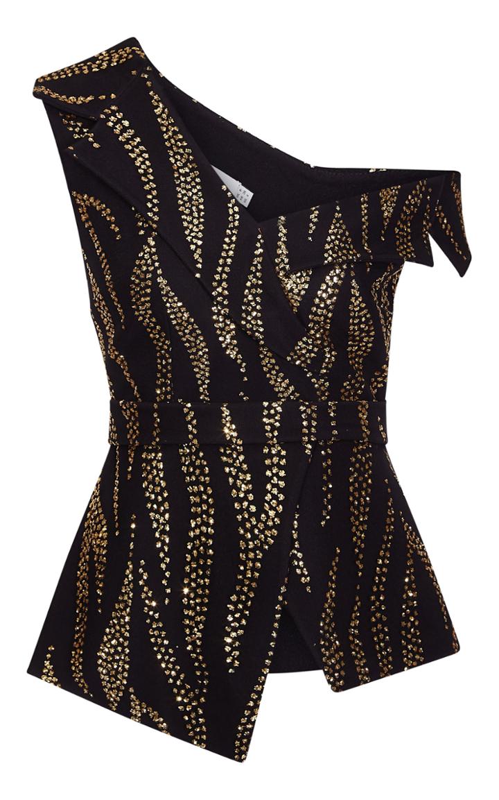 Safiyaa Josiane Asymmetrical Crepe Peplum Jacket