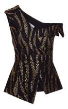 Safiyaa Josiane Asymmetrical Crepe Peplum Jacket