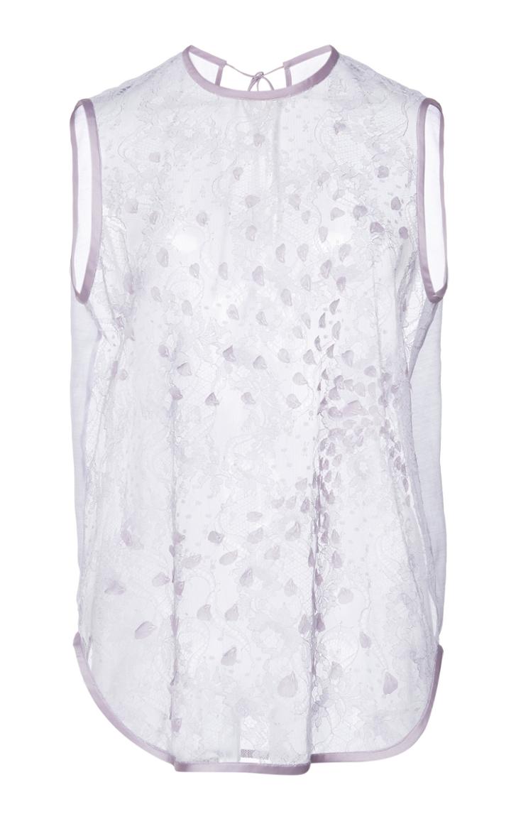 Mame Kurogouchi Lace Detailed Sleeveless Top