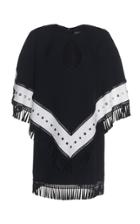 Andrew Gn Cutout Cady Poncho Dress