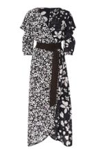 Isolda Aisha Floral-print Silk-crepe Midi Dress