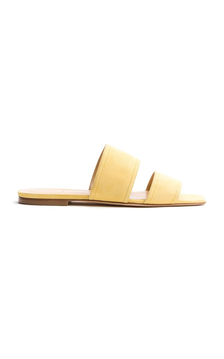 Aeyde Mattea Square-toed Suede Slides