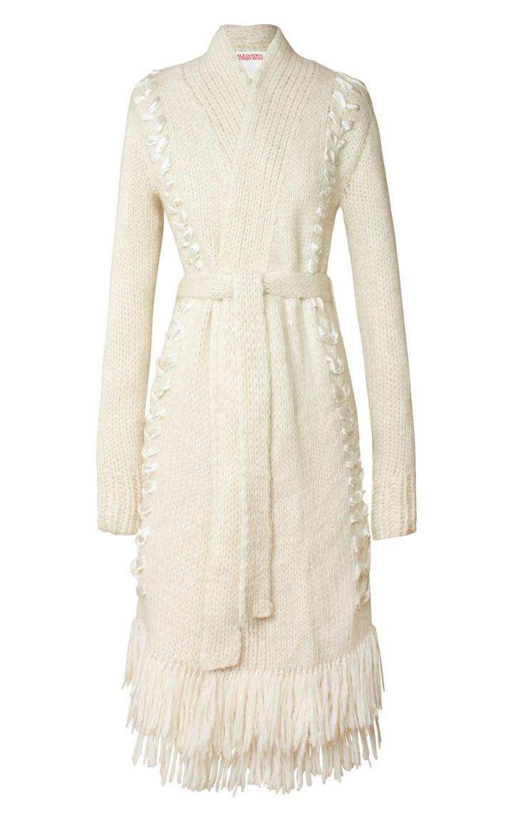 Moda Operandi Alejandra Alonso Rojas Fringed Wool-blend Cardigan