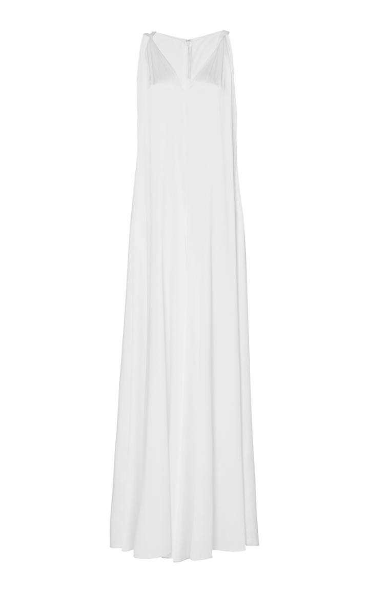 Rosetta Getty Stretch Silk Satin Twist Jumpsuit