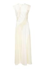 Victoria Beckham Patchwork Drape Midi Dress
