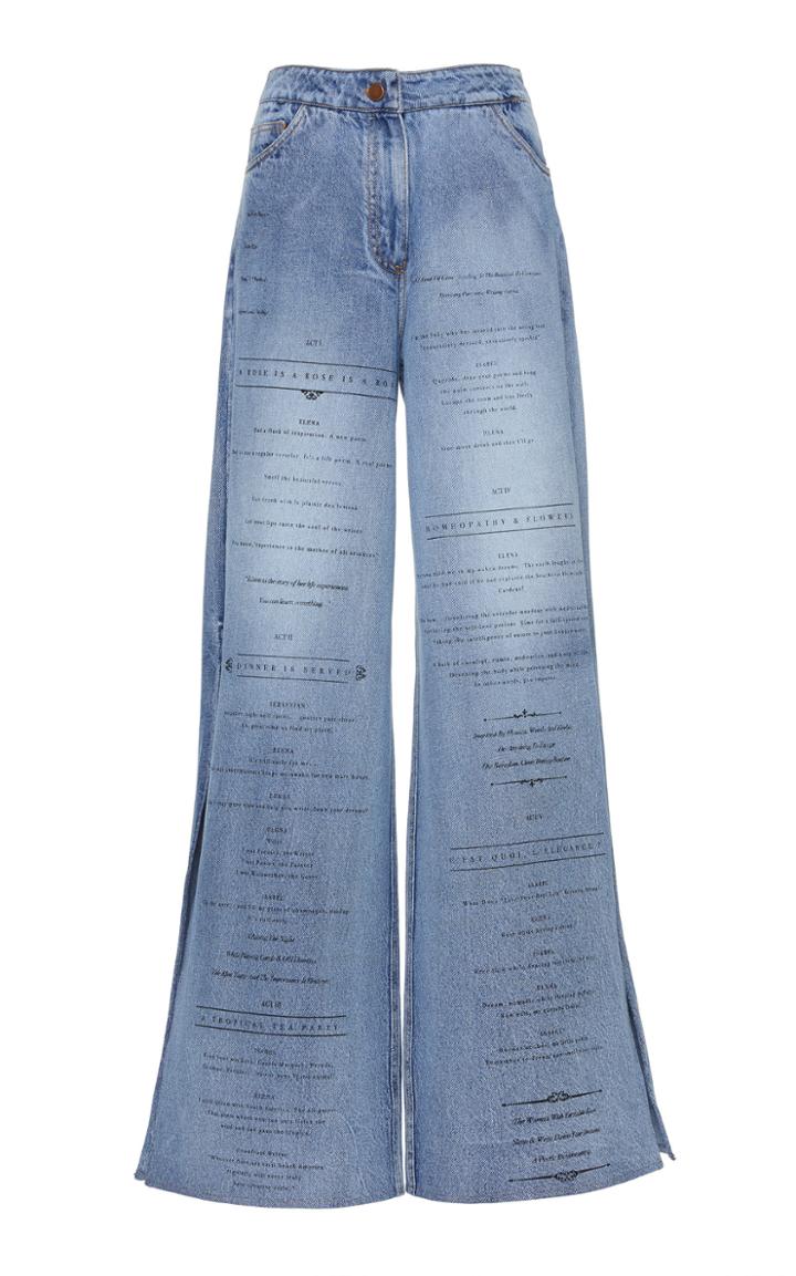 Johanna Ortiz Mood Indigo High-rise Wide-leg Jeans