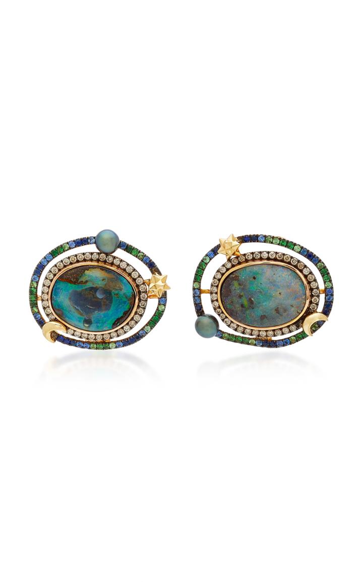 Bibi Van Der Velden Opal Orb Earrings
