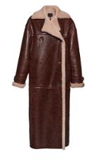 Moda Operandi Magda Butrym Shearling-trimmed Leather Jacket