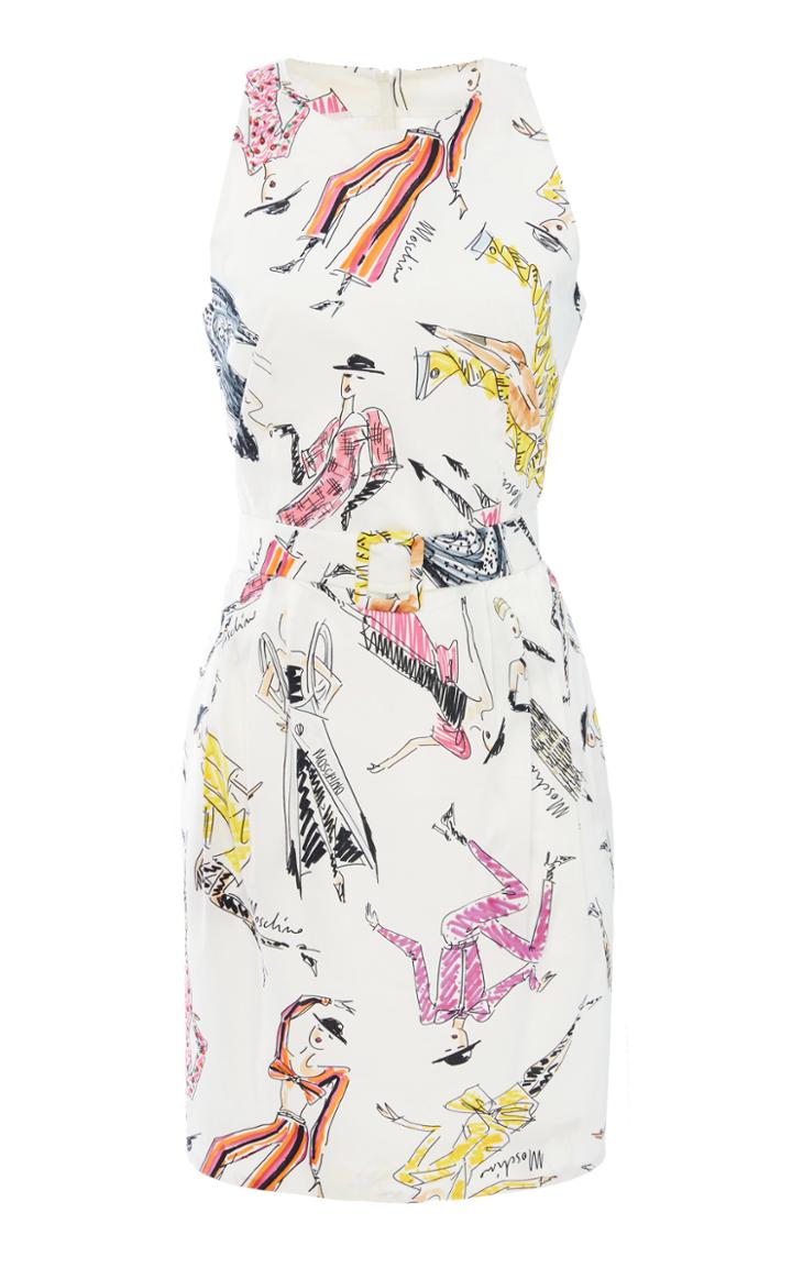 Moschino Sleeveless Poplin Dress