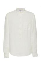 Frame Cotton-gauze Half-placket Shirt