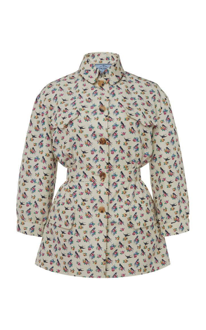 Prada Printed Silk Jacket