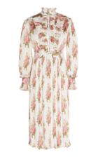 Paco Rabanne Floral Printed Midi Dress