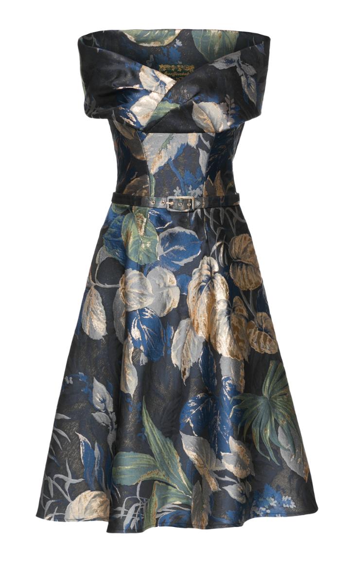 Lena Hoschek Rainforest Off The Shoulder Dress
