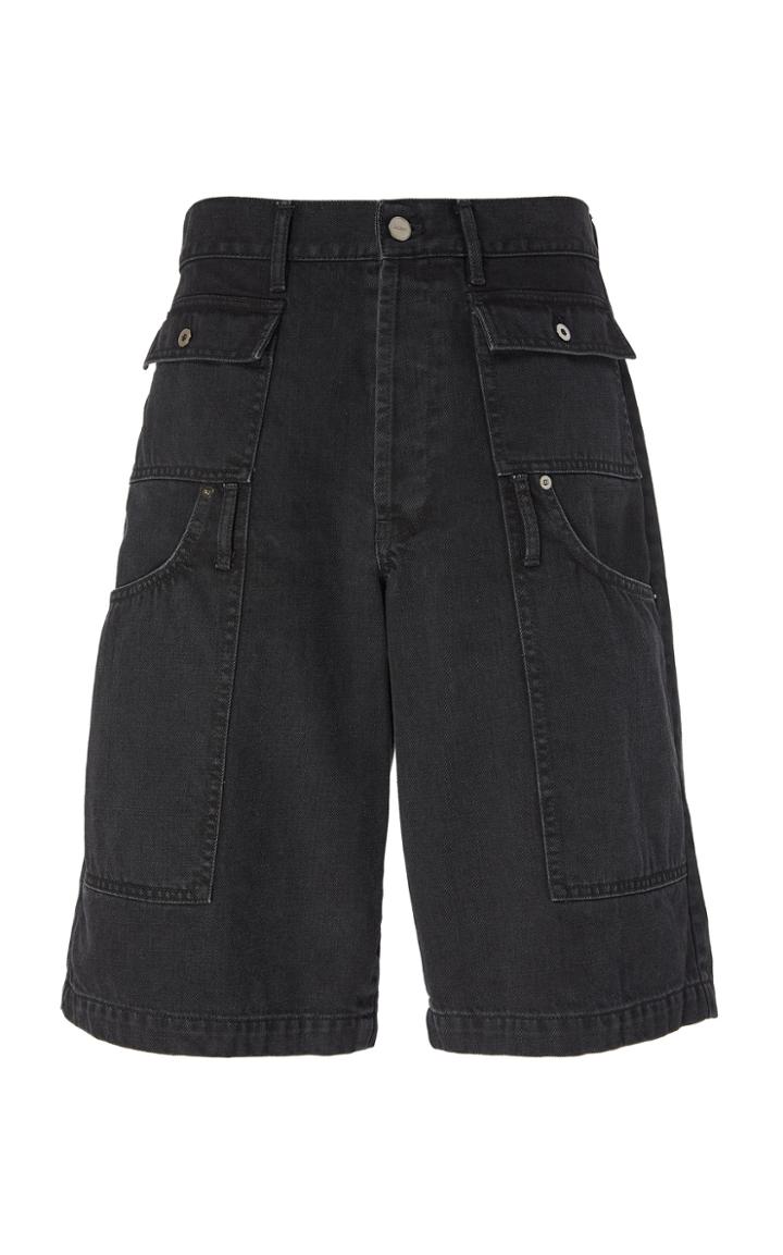 Jacquemus Le Short Pe Cheur Denim Cargo Shorts