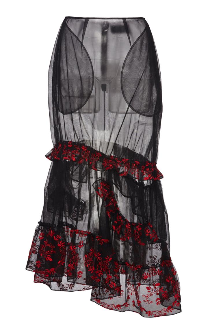 Moda Operandi Simone Rocha Twisted Asymmetric Frill Skirt Size: 4