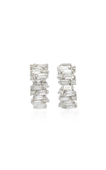 Suzanne Kalan 18k White-gold Hoop Earrings
