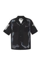 Givenchy Camp-collar Printed Cotton-poplin Shirt