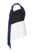 Isa Arfen Colorblock Knot Halter Top