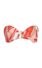 Cin Cin Printed Bandeau Bikini Top Size: S