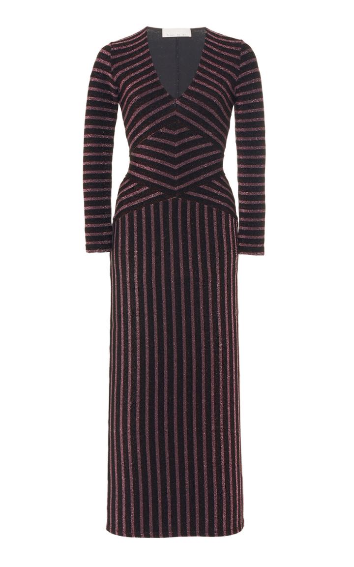Fleur Du Mal Mitered Long Sleeve Dress