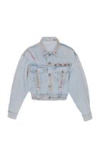 Fallon Vintage Guess Embellished Light Denim Jacket