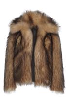 Paco Rabanne Collared Imitation Fur Jacket