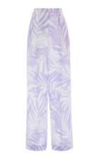 Michael Kors Collection Palm Sunprint Cuffed Trouser