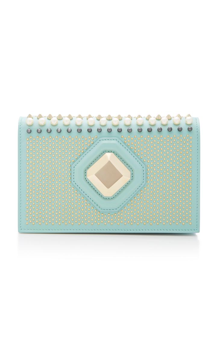 Elie Saab Lagoon Clutch With Embellishments
