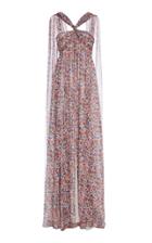 Prabal Gurung Cross Front Halter Goddess Gown