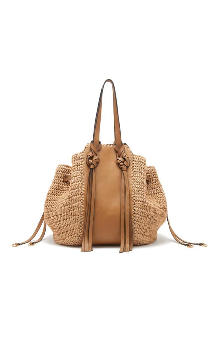 Moda Operandi Ulla Johnson Daphne Leather And Raffia Tote