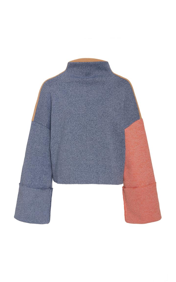 Rejina Pyo Parker Colorblock Ribbed-knit Sweater