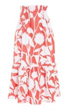 Mara Hoffman Roshini High-waisted Printed Cotton-linen Midi Skirt