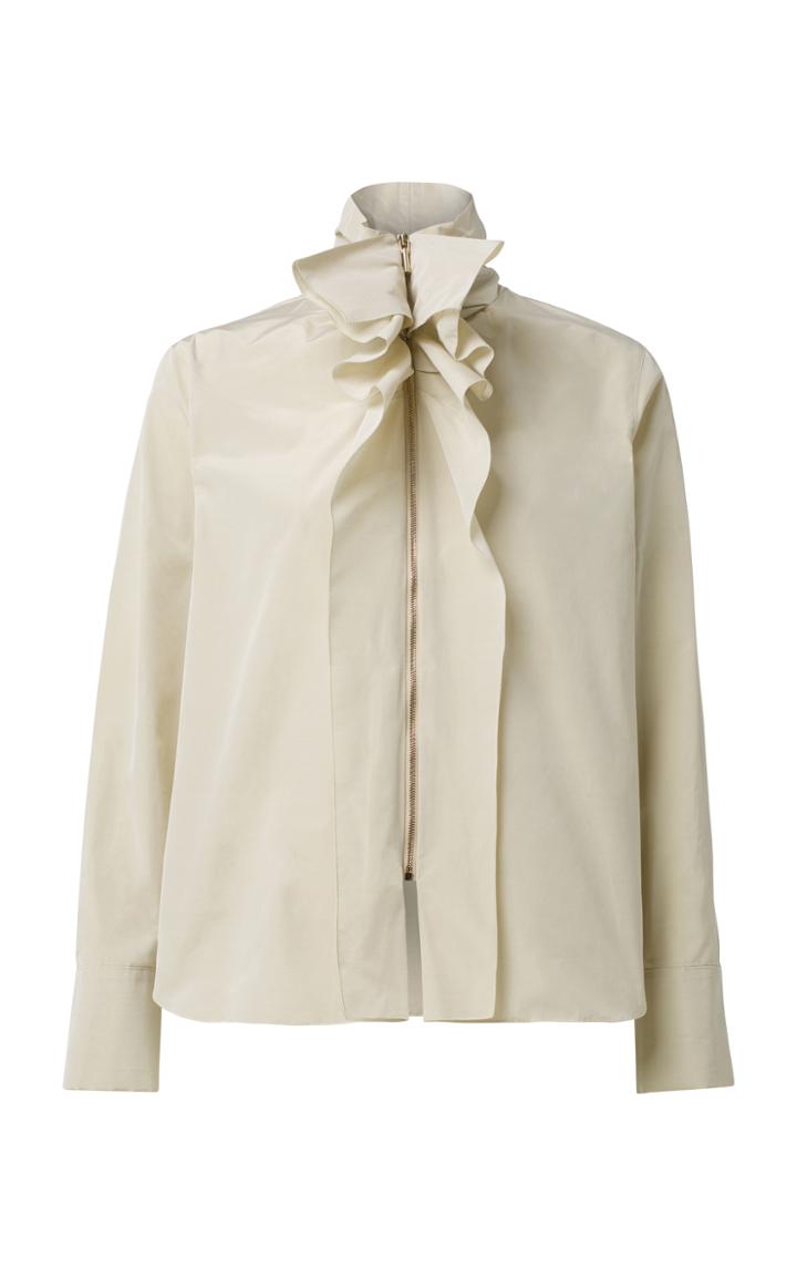 Dorothee Schumacher Taffeta Revolution Ruffle Blouse