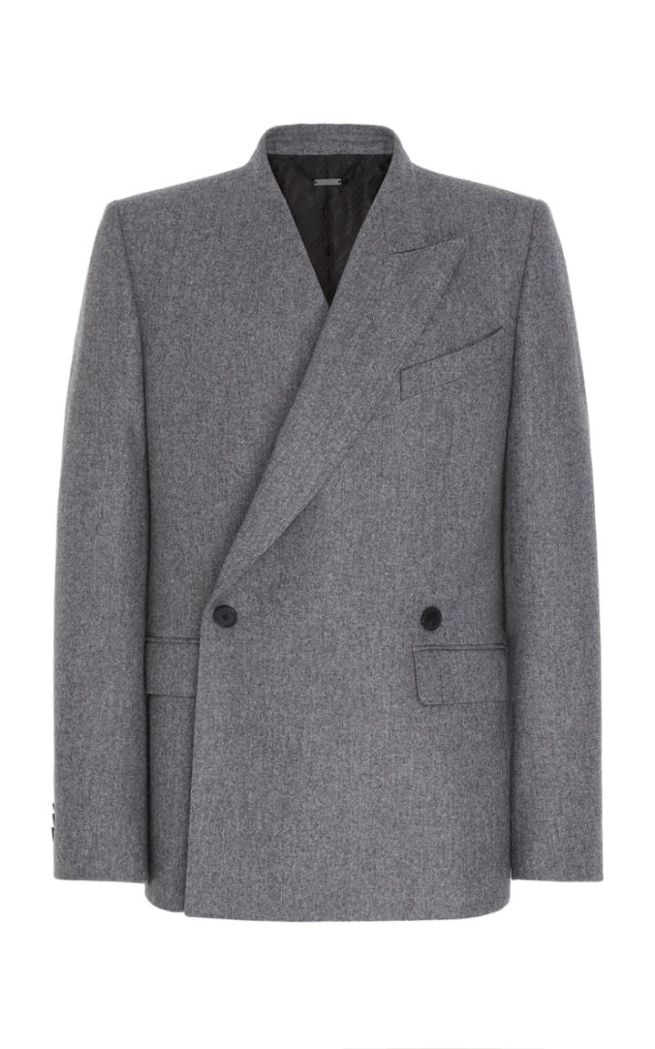 Givenchy Asymmetric Wool Double-breasted Jacket