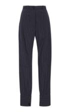 Jw Anderson Pinstriped Cotton Straight-leg Pants