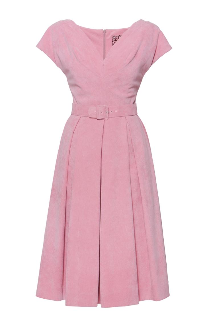Lena Hoschek Belted Abbey Corduroy Dress