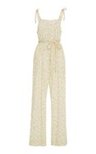 Loveshackfancy Mimi Sleeveless Floral Jumpsuit