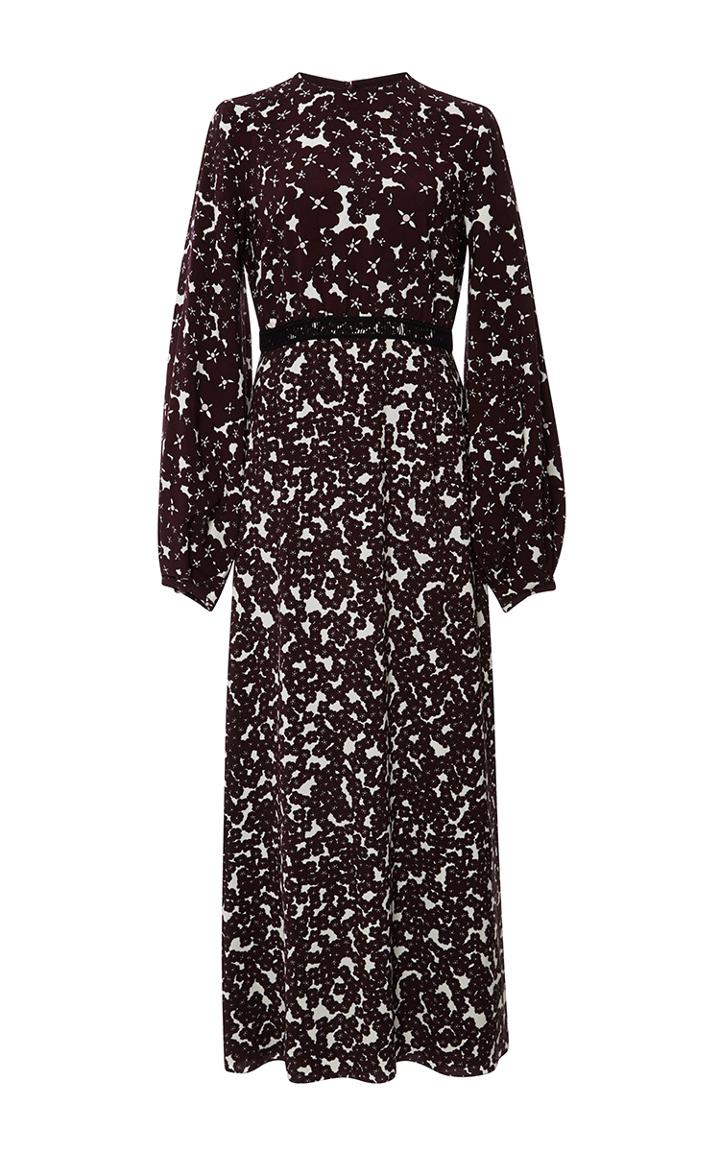 Giamba Small Flowers Long Dress