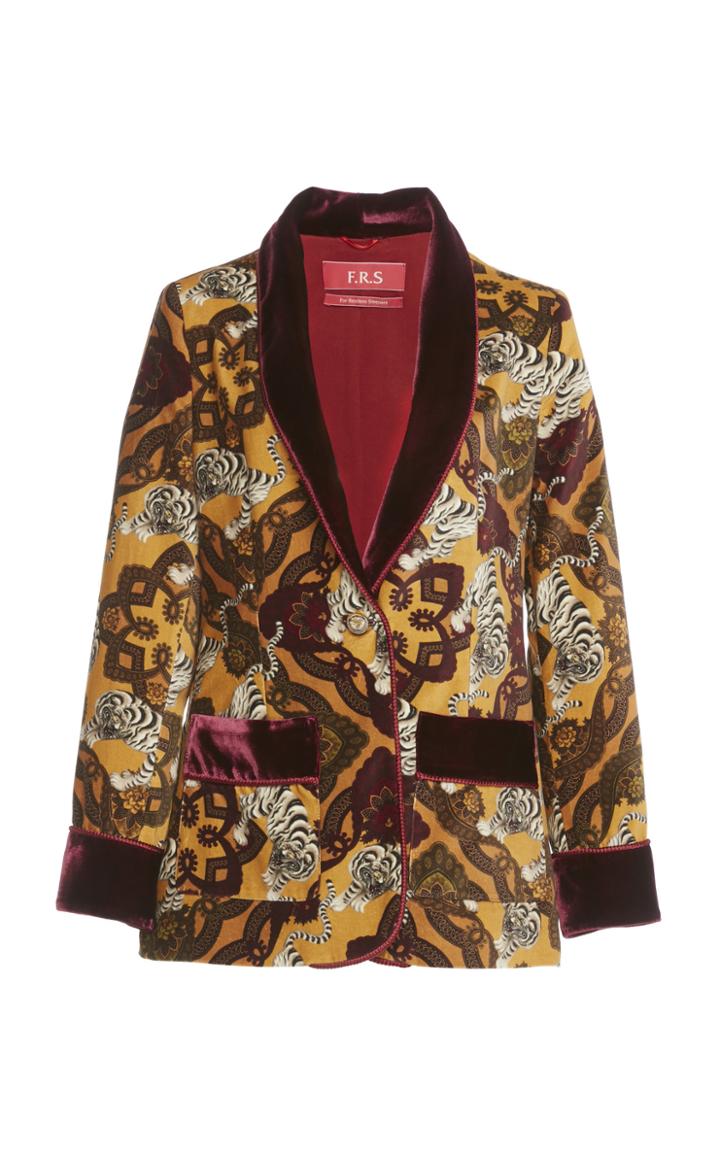 For Restless Sleepers Kakia Cotton Velvet Jacket