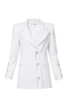 Mach & Mach Crystal Button Blazer