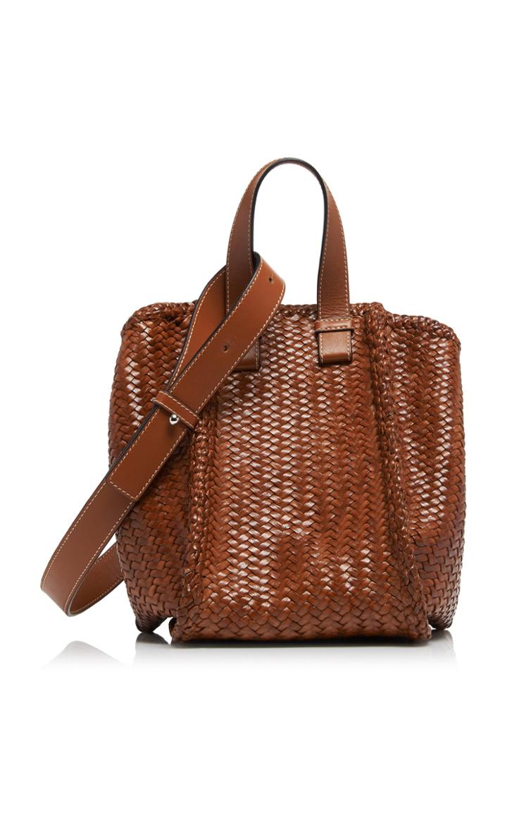 Loewe Hammock Medium Woven Leather Shoulder Bag